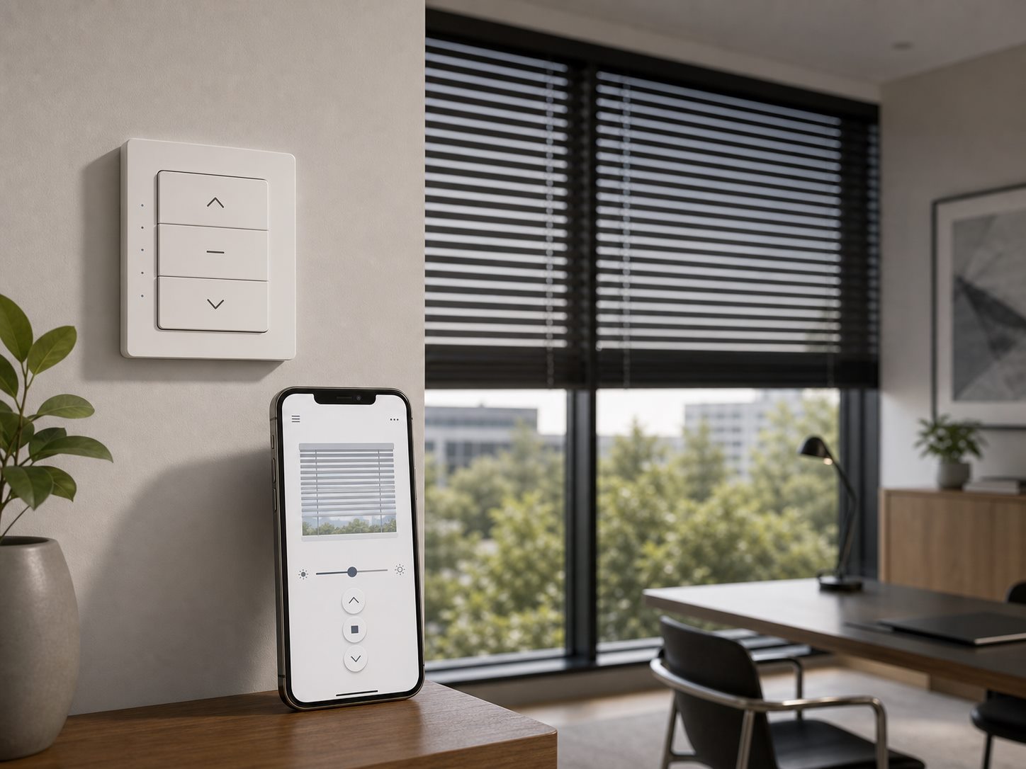 Smart Home Sonnenschutz mit App Schalter und Sensorik in Hamburg